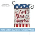 thumbnail image 6 of Husfou 12" x 18" Burlap 4th of July Garden Flag, God Bless America Patriotic Double-Sided, 6 of 7