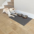 thumbnail image 3 of Covered Living Non-Slip Pet Food Mat with Honeycomb Grips 23" x 18", Standard Size, Waterproof, Gray, 3 of 5