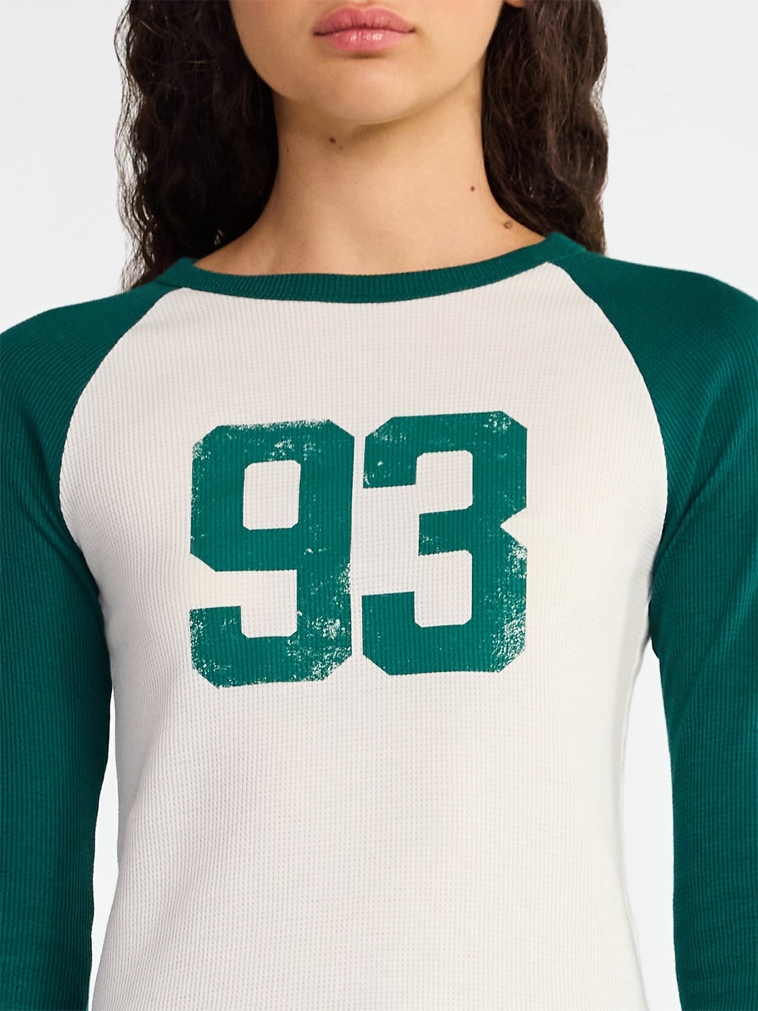 No Boundaries Raglan Tee with Long Sleeves, Women’s