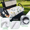 thumbnail image 5 of Golf Cart Seat Covers for 2 Seater, Colorful Leaf Soft Microfiber Cart Seat Towel Blanket, Pastoral Botanical Summer Spring Absorbent Breathable Non Slip Bench Seats Protector for Golf Course 51"x31", 5 of 9