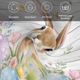 thumbnail image 6 of Easter Cloth Napkins, Rustic Spring Bunny Eggs Botanical Grey Wooden Washable and Reusable Dinner Napkins Set of 4, Table Napkin for Kitchen Party Birthday Wedding Hotel Housewarming 20"x20", 6 of 9