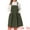 Army Green, variant on DARING DIVA Women's Plus Corduroy Pinafore Dress Pleated Skirt 1X Army Green