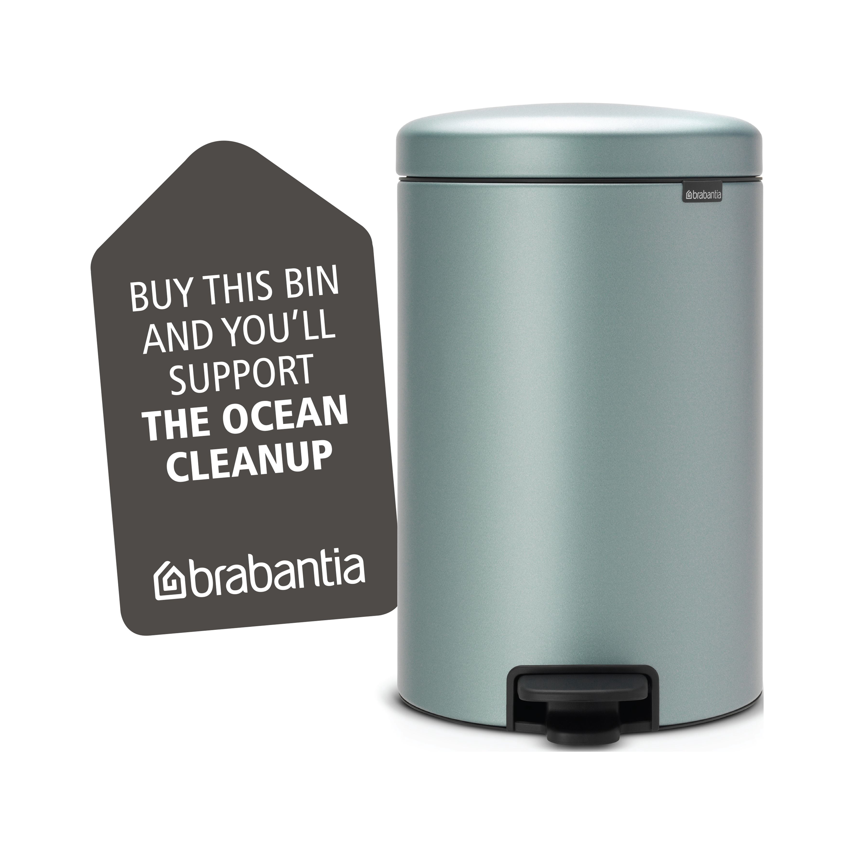 Brabantia NewIcon Step Can, 5.3 Gallon (20L)