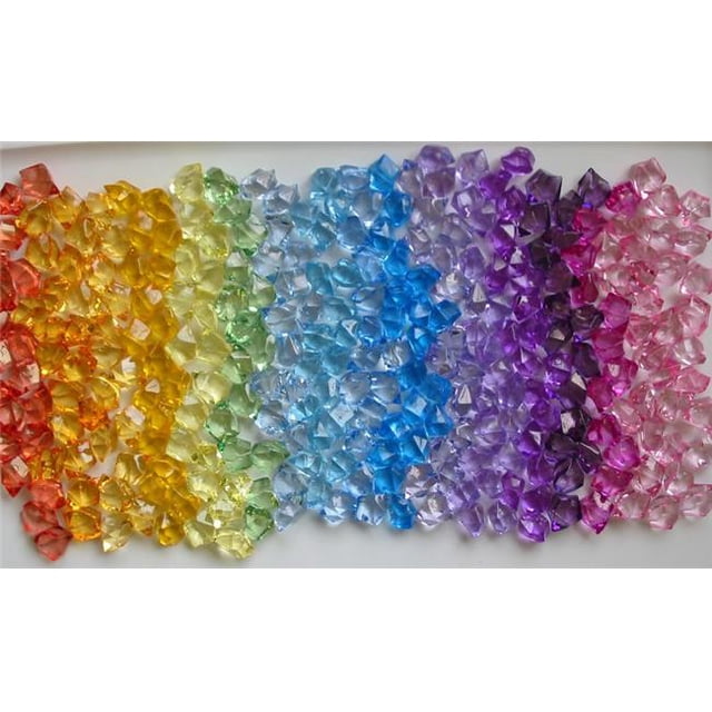 Athenas Garden HT024 Roche Acrylique Transparente, Moyen - Violet