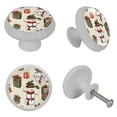 thumbnail image 4 of Snowman Fluorescent Drawer Pulls with Screws: Round 4-Pack Glow-in-the-Dark Knobs, Ideal for Cabinets, Wardrobes, Dressers - Kitchen Decor Must-Have!, 4 of 6