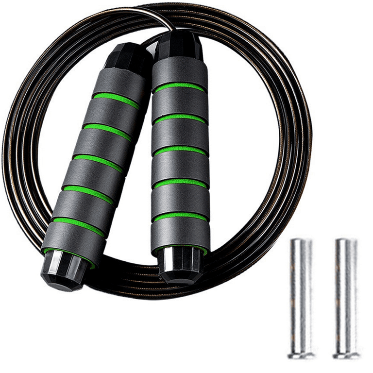 Weighted Jump Rope - For fitness , cardio, boxing , crossfit, endurance  training, Jumping Exercise. 
