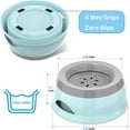 thumbnail image 5 of Dog Water Bowl, Dog Bowl No Spill Dog Food Water Bowl Slow Water Feeder, Spill Proof Pet Water Dispenser Vehicle Carried Travel Water Bowl for Small Medium Dogs and Cats, 25oz/750ML, Blue, 5 of 8