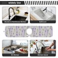 thumbnail image 6 of Coolnut 2 PCS Faucet Splash Catcher, Lavender Flowers and Eiffel Tower Microfiber Cloth Kitchen Faucet Absorbent Mat Sink Splash Guard Faucet Mat Sink Water Absorbent Mat for Kitchen, 14"x5", 6 of 7