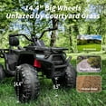 thumbnail image 5 of Hikiddo Kids ATV 4-Wheeler, 24 Volt 4WD Ride On Toys for Big Kids w/ 2 Seater, 4x200W Motor, 5.6Mph Max Speed -Black, 5 of 9