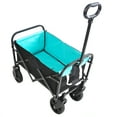 thumbnail image 3 of Folding Wagon Cart, Portable Large Capacity Beach Wagon, Heavy Duty Utility Collapsible Wagon with All-Terrain Wheels, Outdoor Garden Cart Foldable Wagon for Sports, Shopping, Camping, 3 of 9