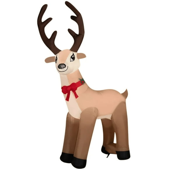 Giant Inflatable Christmas Reindeer, 3.2 m (10.5 ft.)