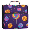 thumbnail image 5 of FORMRS Zipper Binder with Shoulder Strap 2-inch Ring 500 Sheet Capacity File Bag, Candy Carnival, 5 of 5