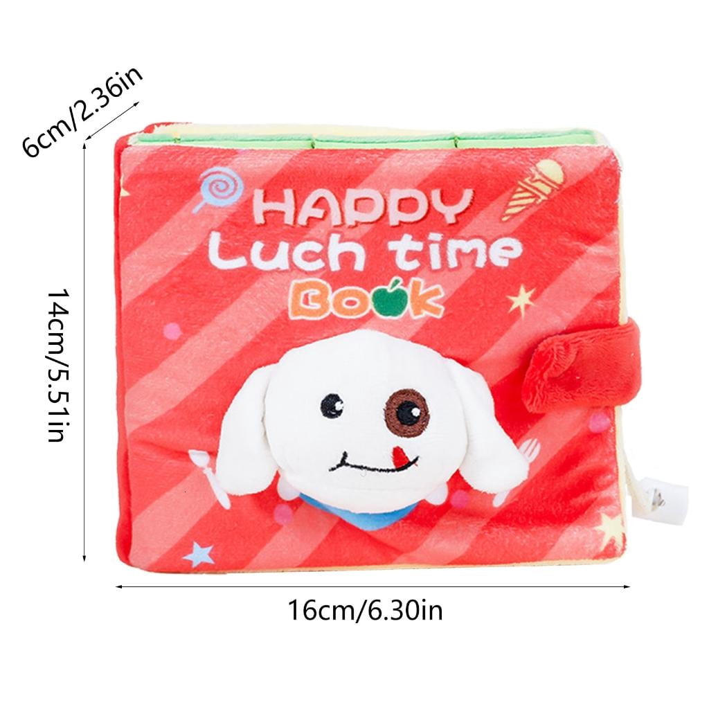 Dog Sniffing Puzzle Books Toy for Pet Plush Toy Book Snuffle Toy Soft Teething Toy Dogs Entertainment Book Toy Dog Suppl