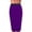 Purple, variant on Herrnalise Fashion Ladys Body-con Skirt Mid Waist Office Slim Patchwork Skirt Knee Length