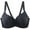 Black BK80D, variant on Brassiere for Women Womens Underwear Lift up Gathered Bras Solid Color Comfy Thin Brassiere Lady Plus Size Everyday Wear Pink 95C