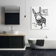 thumbnail image 2 of Stupell Industries Nice Arse Funny Donkey Pun White Daisey Flowers, 36 x 48, Designed by Lettered and Lined, 2 of 6