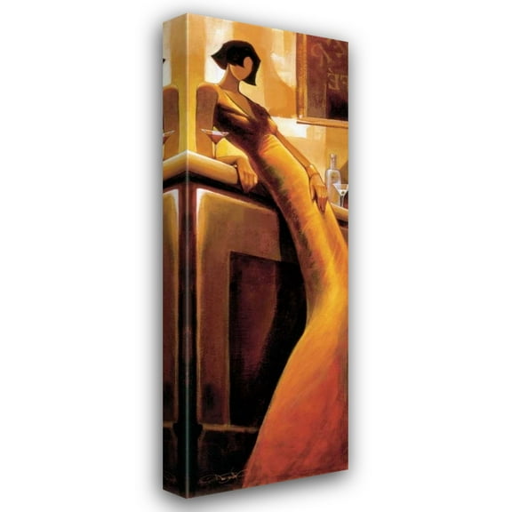Keith Mallett 11x24 Gallery Wrapped Canvas Wall Art Titled - La Seductrice