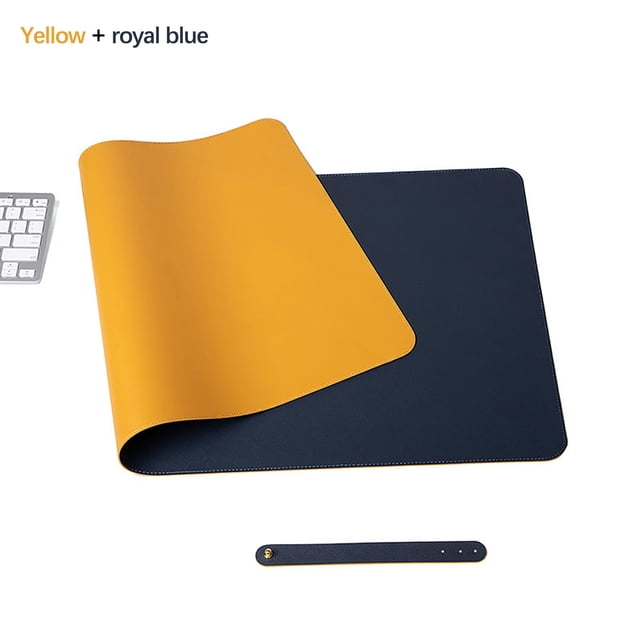 TopLLC Pure Color Leather Mouse Pad Large Desk Pad Home Office Laptop Leather Mouse Pad Writing Pad Double-sided on Clearance