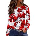 thumbnail image 5 of Edvintorg Thanksgiving Shirts for Women Long Sleeve Fall Cute Clothes Plus Size Tops Dressy Casual Business Work Blouses, 5 of 8