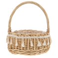 thumbnail image 1 of 1pc Bride Basket Photo Prop Portable Woven Flower Basket Party Supply (Large), 1 of 3