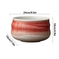 thumbnail image 3 of Noothes Cooking Utensils,Coke Japanese Ceramic Matcha Bowl Set | Set With Mouth Tea | White And Red Rice Tea | Grade | Hand Made Matcha Tools | For Tea, 3 of 7