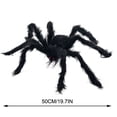 thumbnail image 3 of Halloween Spider Decoration, Stretchy Cobweb Cotton Fake Giant Spider Prop, Realistic Horror Scene Layout for Bar Indoor Party Haunted House Display, 3 of 7