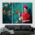 thumbnail image 4 of Luxury Poster, Fashion Canvas, Canvas Wall Art Canvas, Colorful Art, Wall Art And Butterflies Printed, Woman Printed Canvas, Woman Portrait Art Canvas, Canvas Wall Decor - Rolled Canvas, 4 of 9