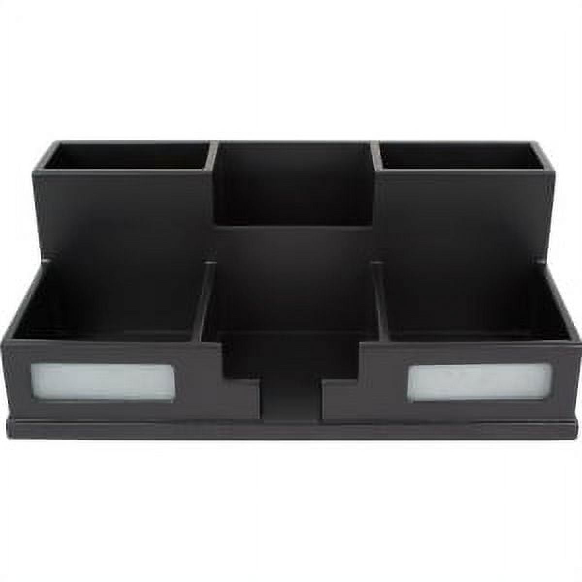 Victor Technology Desk Organizer with Smart Phone Holder, Black (9525-5)