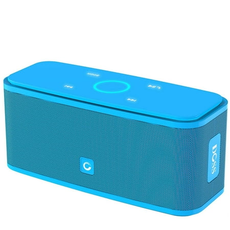 DOSS SoundBox Bluetooth Speaker, Portable Wireless Bluetooth 4.0 Touch Speakers with 12W HD Sound and Bold Bass, Handsfree, 12H Playtime for Phone, Tablet, TV,Gift Ideas[Blue]