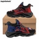 thumbnail image 1 of Zapatillas Doginthehole con diseño artístico y estampado de bandera estadounidense para mujer y hombre, clásicas zapatillas de verano para correr al aire libre, informales con cordones, 1 of 6