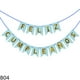 thumbnail image 2 of Decoraciones para niñas Macaron Feliz Cumpleaños Bunting Banner con ganchos Cinta, 2 of 11