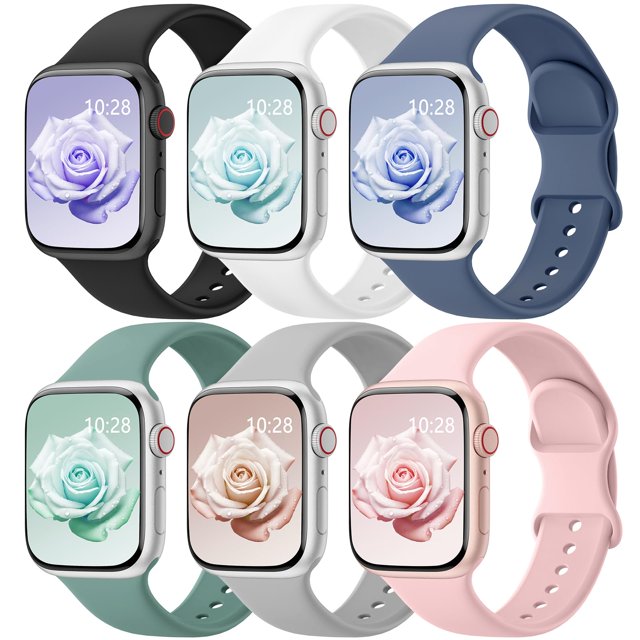 Brazaletes deportivos compatibles con el Apple Watch HEARTBOOM, paquete de 6