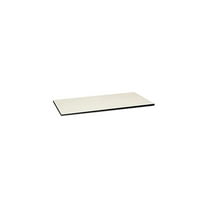 Huddle Multipurpose Rectangular Top, 60w X 30d, Silver Mesh/black