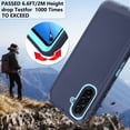 thumbnail image 3 of Asuwish Compatible with Samsung Galaxy A17 5G/4G Phone Case Hybrid Rugged Shockproof Hard Protective Drop Proof Full Body Heavy Duty Mobile Cell Cover for A 17 G5 17A Women Men Blue, 3 of 8