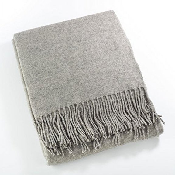 Fennco Styles Sevan Collection Classic Design Wool Blend Throw Blanket
