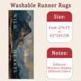 thumbnail image 6 of 2x6 FT Kitchen Runner Rugs Non Skid Washable, Faux Wool Rug Runners for Hallways Bathroom Carpet Runner, Soft Indoor Modern Floor Rug for Entryway Laundry Room, 6 of 11
