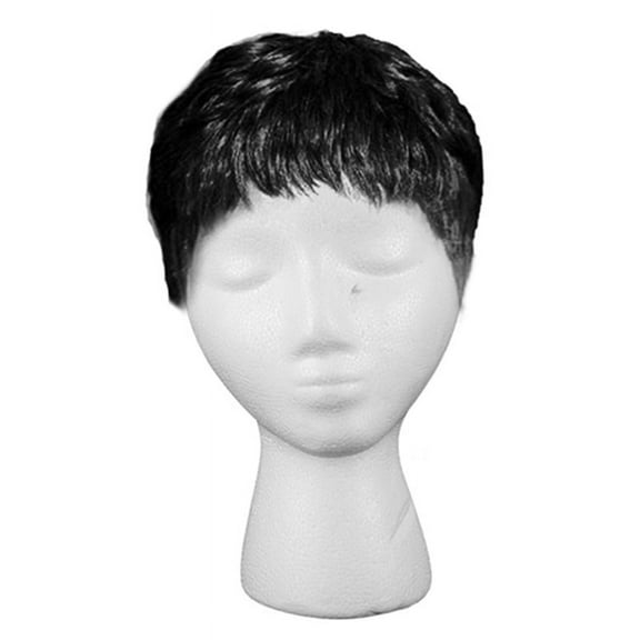 Short Wig Women'S Wig, Human Short Hair Wig Coat Hair with Wigs for Women and Girls(Black)