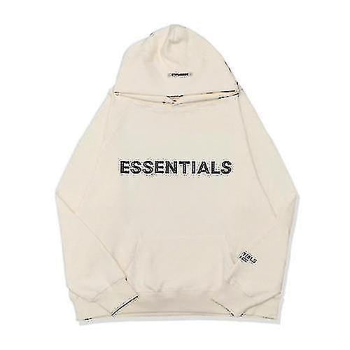 Fear of god essentials cream hoodie best sale