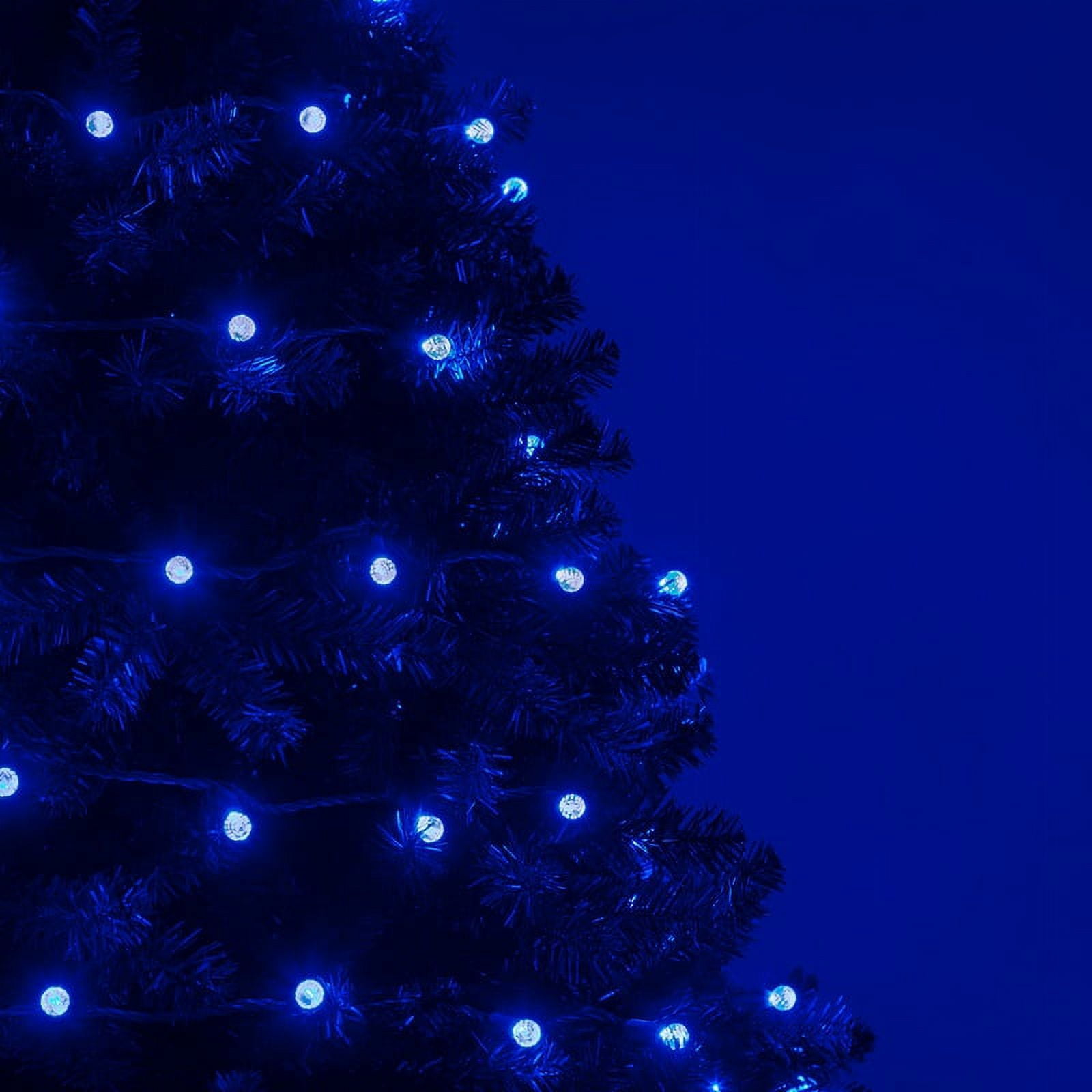 70 G12 Blue Globe String Lights, 24 ft LED Christmas Lights Blue String Lights for Bedroom Home Party Ball Lights Globe Christmas Lights
