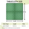 thumbnail image 2 of Green Christmas Snowflake Pattern Square Fitted Tablecloth with Elastic Edge,Square Table Cover,Washable Elastic Table Cover for Home Kitchen Party Decor 36"x36", 2 of 6