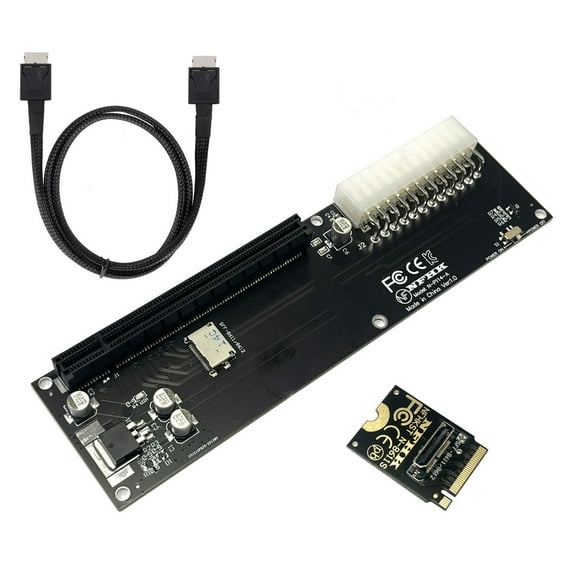 Chenyang PCI-E 3.0 M.2 M-key to Oculink SFF-8612 SFF-8611 Host Adapter for GPD WIN Max2 External Graphics Card & SSD