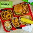 thumbnail image 4 of 250 Pack 2-Lb Brown Kraft Paper Food Trays, Extra Large Disposable Concession Tray, Serving Boats for Party Snacks, Taco Bar, Seafood, Nachos Plates, BBQ carneval picnic birthday party, 4 of 7