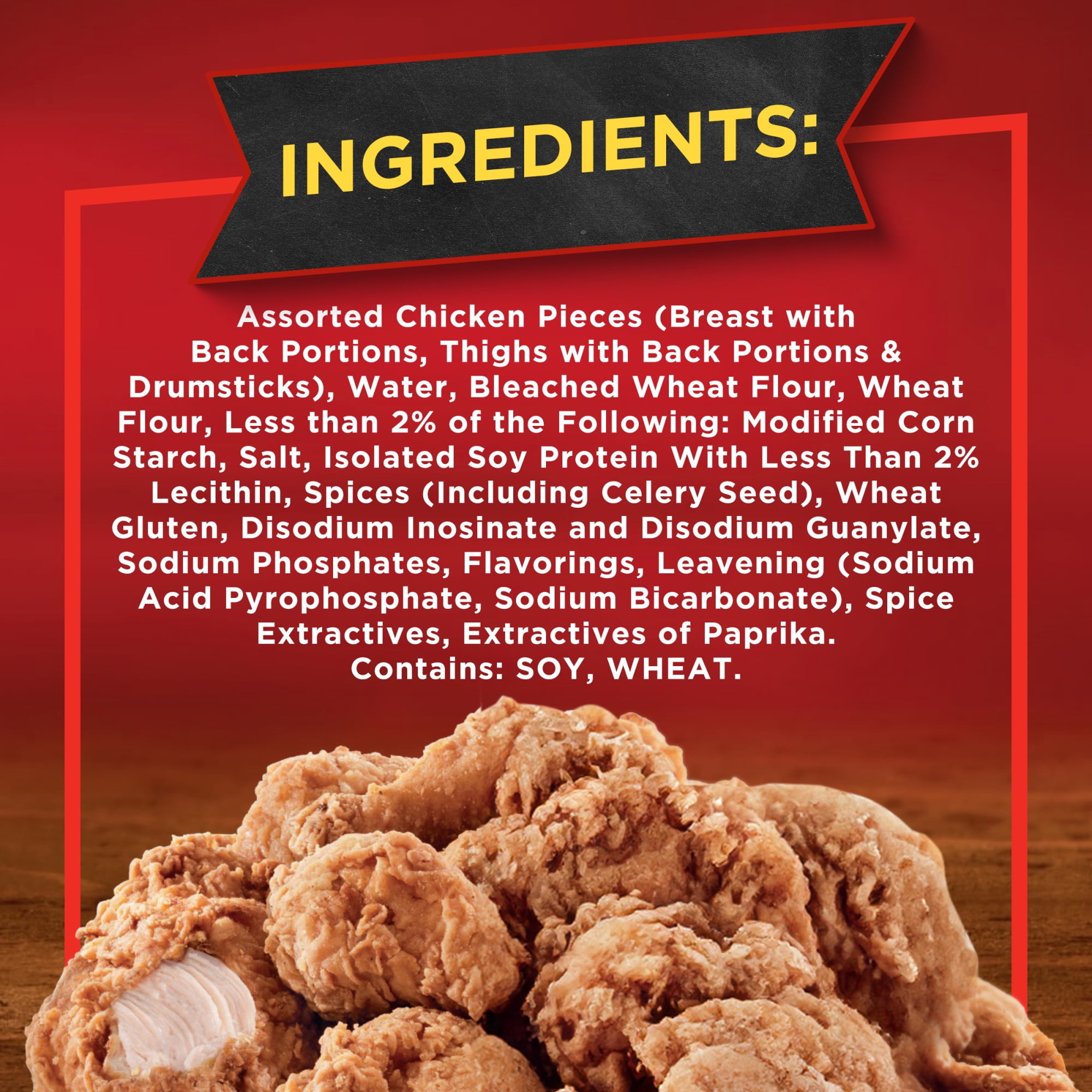 Banquet Original Crispy Fried Chicken, 14g Protein per Serving, Frozen Meal, 42 oz.