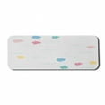 thumbnail image 1 of Yellow and Blue Computer Mouse Pad, Modern Abstract Pastel Colored Blots Wavy Lines on Plain Backdrop, Rectangle Non-Slip Rubber Mousepad Large, 31" x 12", Off White Multicolor, by Ambesonne, 1 of 2
