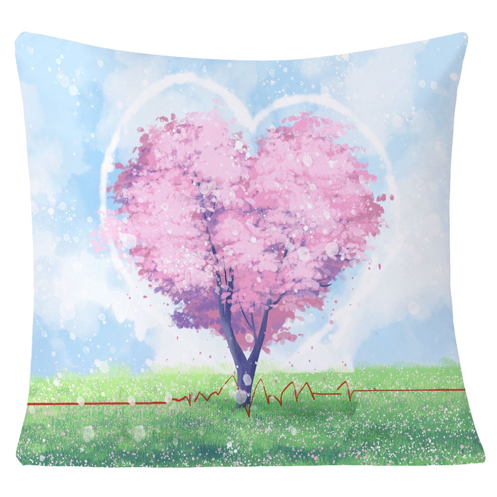 10pcs White Sublimation Blank Polyester Pillow Case Cushion Cover Square Pillow Cover with Zipper