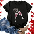 thumbnail image 4 of Baqcunre Valentine'S Day Shirts For Women Sweatshirt Womens Cute Trendy Shirt Casual Short Sleeve Pullover Tops(Black S-3XL),Womens Tops Graphic Tees For Women Shirts For Women Womens Tops, 4 of 4