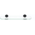 thumbnail image 2 of Alno A8350-18-MB Contemporary I 18" Glass Shelf - Black, 2 of 6