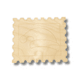 thumbnail image 2 of Unfinished Wood Etched Santa Hat Stamp Shape 16" / 1/8", 2 of 2