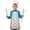 Fireman and Dot, variant on Fireman and Dot White Pattern Teens Aprons, Adjustable Neck Strap, Toddler & Teens Aprons for Cooking & Baking, 19x23.6 Inches