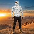 thumbnail image 6 of LTTVQM Long Sleeve Shirts for Men with Face Mask UPF 50+ UV Sun Protection Camo Hoodie Hiking Rash Guard Lightweight Shirts Gym Casual Tops Dark Gray 2XL, 6 of 10